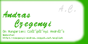 andras czegenyi business card